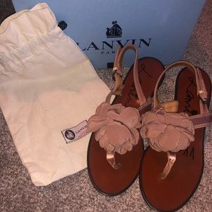 Lanvin block heel sandals